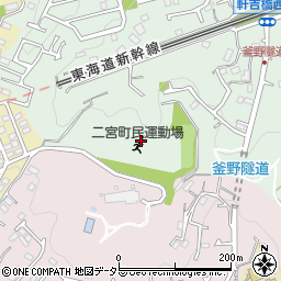 神奈川県中郡二宮町中里周辺の地図