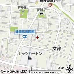 愛知県小牧市文津256周辺の地図