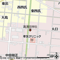 真清田神社周辺の地図