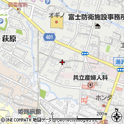 静岡県御殿場市萩原695周辺の地図