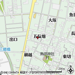 愛知県一宮市千秋町加納馬場五反畑1907周辺の地図