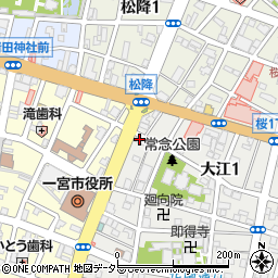 尾西信用金庫一宮支店周辺の地図