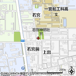 愛知県一宮市東五城若宮11周辺の地図