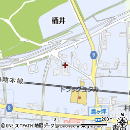京都府綾部市大島町北和田周辺の地図