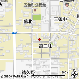 愛知県一宮市三条墓北82周辺の地図