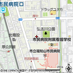 京都府福知山市厚中町周辺の地図