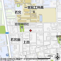 愛知県一宮市東五城若宮36周辺の地図