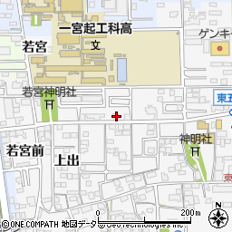 愛知県一宮市東五城南田尾4周辺の地図