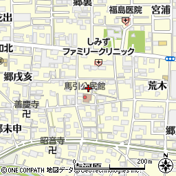 愛知県一宮市大和町馬引郷丑寅2152周辺の地図