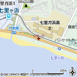 七里ヶ浜周辺の地図