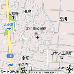 愛知県一宮市北小渕南切1464周辺の地図