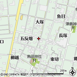 愛知県一宮市千秋町加納馬場長塚周辺の地図