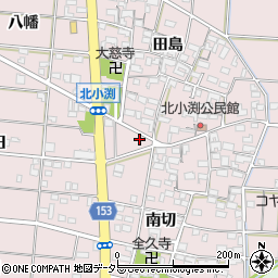 愛知県一宮市北小渕南切13-2周辺の地図