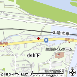 京都府綾部市高津町（天田井）周辺の地図