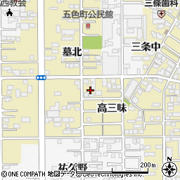 愛知県一宮市三条墓北81周辺の地図