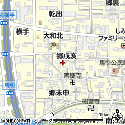 愛知県一宮市大和町馬引郷戌亥2205周辺の地図