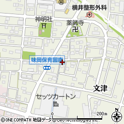 愛知県小牧市文津258周辺の地図