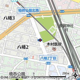 稲荷公園周辺の地図