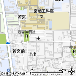 愛知県一宮市東五城若宮37周辺の地図