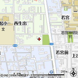 愛知県一宮市起西生出83周辺の地図