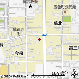 愛知県一宮市三条墓北16周辺の地図