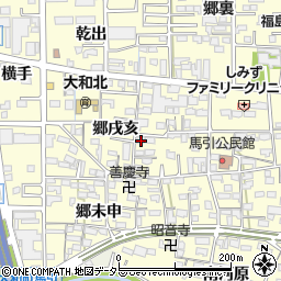 愛知県一宮市大和町馬引郷戌亥2191周辺の地図
