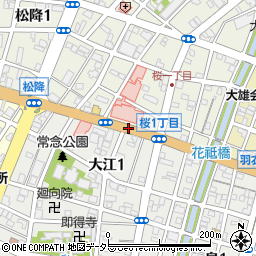 総合大雄会病院前周辺の地図