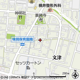 愛知県小牧市文津249周辺の地図