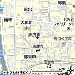 愛知県一宮市大和町馬引郷戌亥周辺の地図