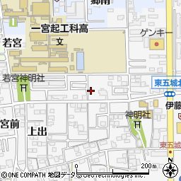 愛知県一宮市東五城南田尾24周辺の地図