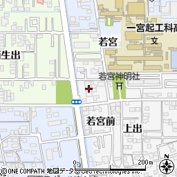 愛知県一宮市東五城若宮8周辺の地図