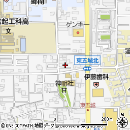 愛知県一宮市東五城南田尾42周辺の地図