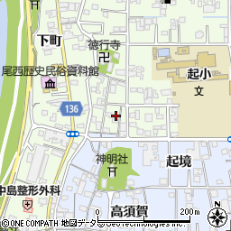 愛知県一宮市起用水東23周辺の地図