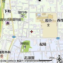 愛知県一宮市起西生出10周辺の地図
