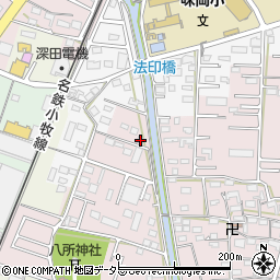愛知県小牧市東田中160周辺の地図