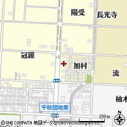 愛知県一宮市千秋町浮野（陽受）周辺の地図