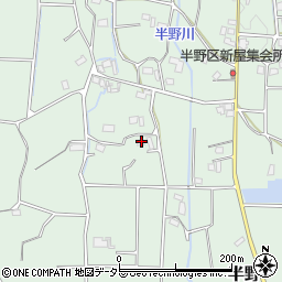 静岡県富士宮市半野周辺の地図