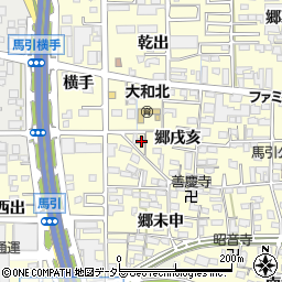 愛知県一宮市大和町馬引郷戌亥5周辺の地図