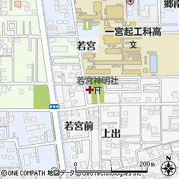 愛知県一宮市東五城若宮13周辺の地図