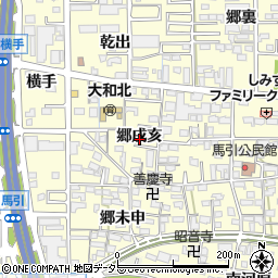 愛知県一宮市大和町馬引郷戌亥2200周辺の地図