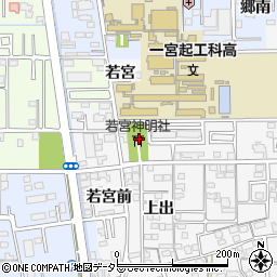 愛知県一宮市東五城若宮95周辺の地図