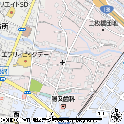 静岡新聞社　御殿場支局周辺の地図