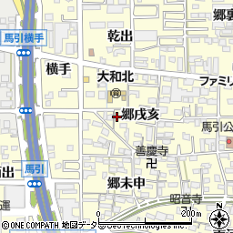 愛知県一宮市大和町馬引郷戌亥3周辺の地図