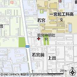 愛知県一宮市東五城若宮10周辺の地図