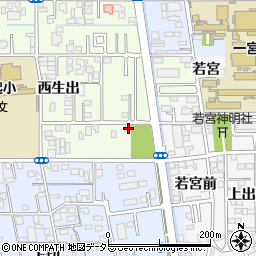 愛知県一宮市起西生出88-10周辺の地図