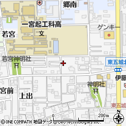 愛知県一宮市東五城南田尾25周辺の地図