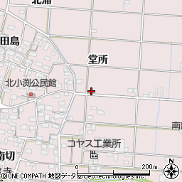 愛知県一宮市北小渕堂所55周辺の地図