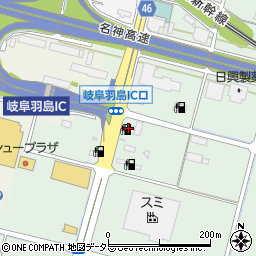 コスモ岐阜羽島インターＳＳ周辺の地図