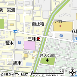 愛知県一宮市大和町馬引三味北周辺の地図