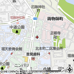 紫雲閣福知山ホール周辺の地図